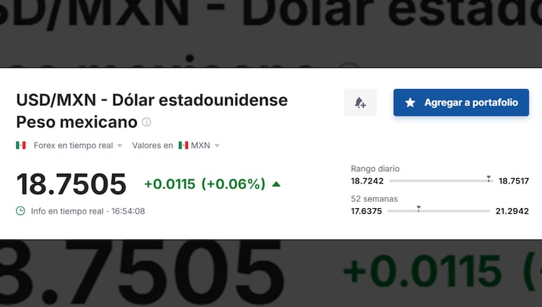 Valor del dólar en relación al peso mexicano hoy, 15 de julio de 2025.