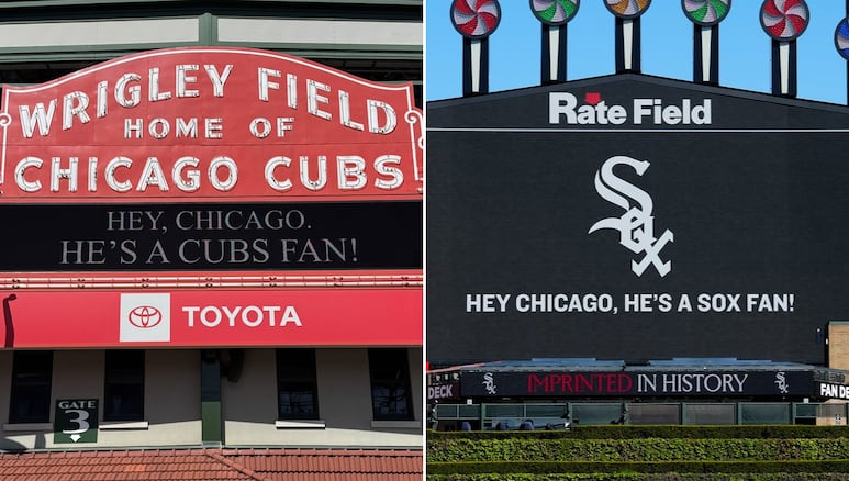 El papa León XIV, anunciado como fanático de los White Sox y los Cubs al mismo tiempo.
