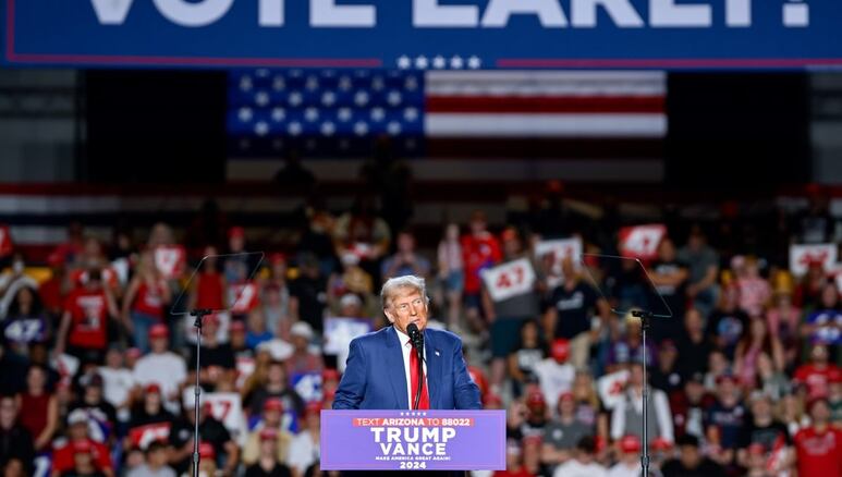 donald trump en campaña