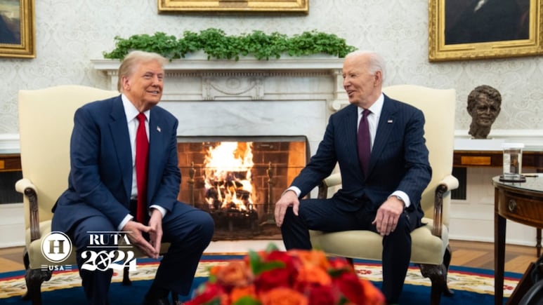 “Bienvenido de vuelta”; Joe Biden se reúne con Donald Trump en la Casa Blanca