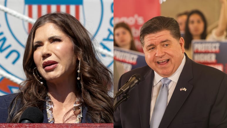 “Escondan a sus mascotas”: Gobernador Pritzker se burla de Kristi Noem ante visita a Illinois