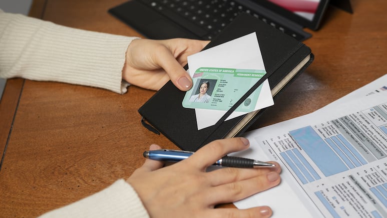 Green Card (residencia en Estados Unidos).