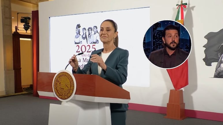 Claudia Sheimbaum aplaudió el mensaje de Diego Luna y Demián Bichir por alzar la voz a favor de migrantes