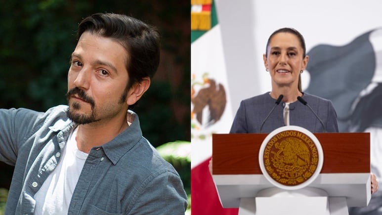 Claudia Sheinbaum aplaudió monólogo de Diego Luna y aseguró que seguirán defendiendo a los mexicanos en EEUU