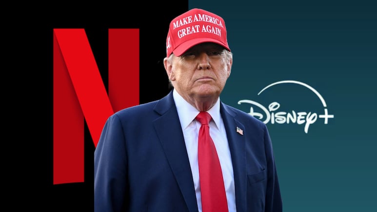 Acciones de Netflix y Disney caen tras anuncio de Trump de aranceles del 100% a películas extranjeras