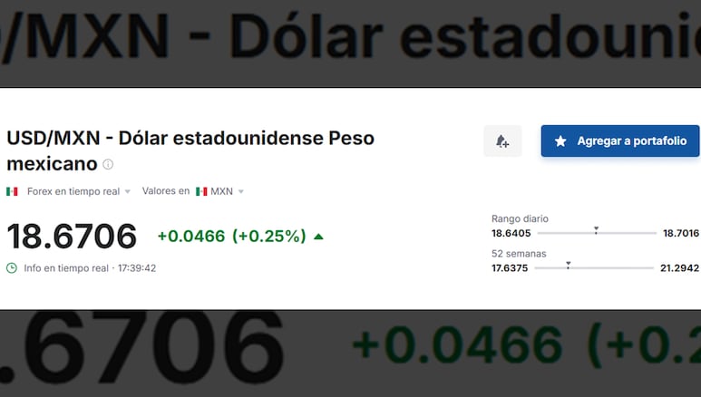 Valor del dólar en relación al peso mexicano hoy, 14 de julio de 2025.
