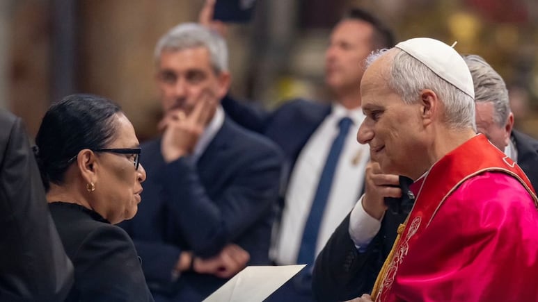 Encuentro entre Rosa Icela Rodríguez y el papa León XIV