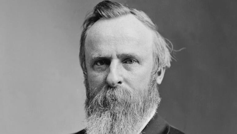 Rutherford B. Hayes candidato republicano y gobernador de Ohio