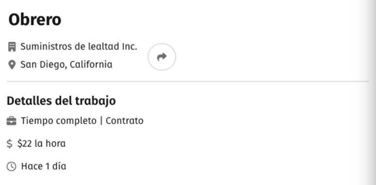 Vacantes de empleo california