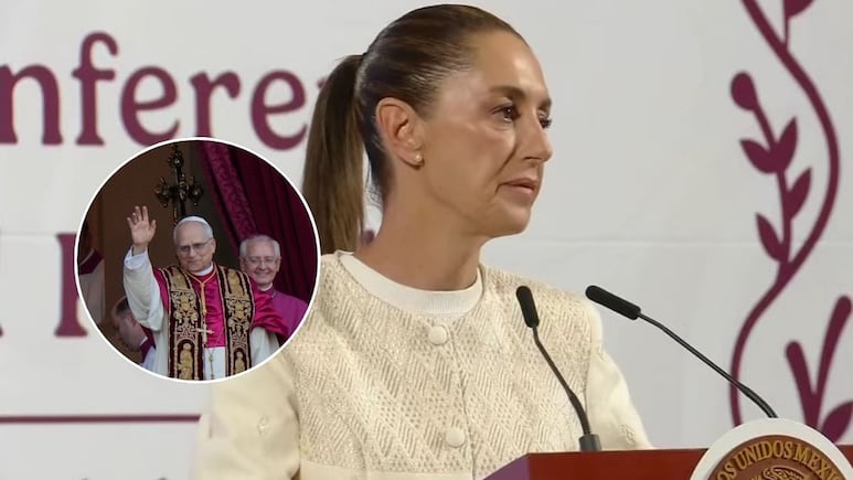 Claudia Sheinbaum felicita al Papa León XIV como nuevo líder de la Iglesia Católica