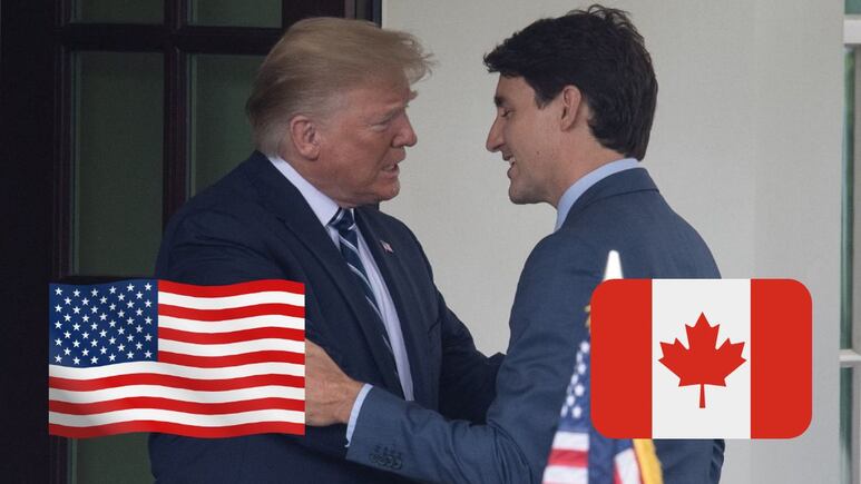 donald trump Justin Trudeau