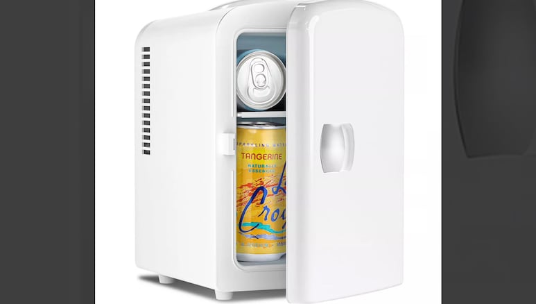 R.W.FLAME Portable Mini Fridge with LED Mirror.