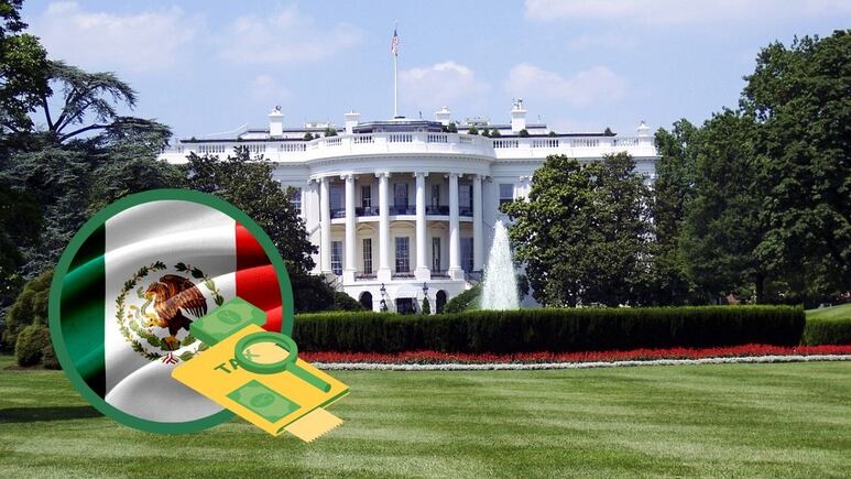 casa blanca bandera de mexico