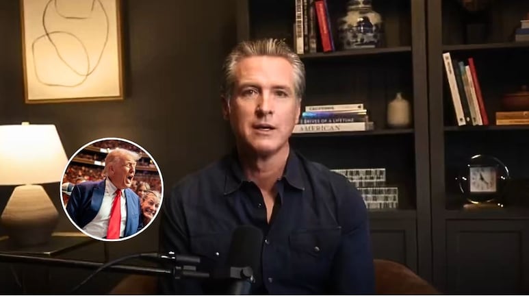 Gavin Newsom reta a Trump a arrestarlo a cambio de dejar en paz a migrantes que protestan en California