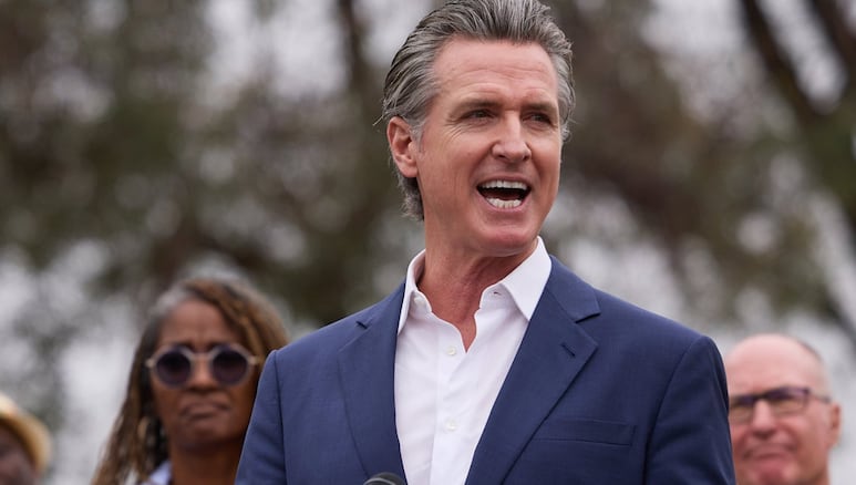 Gavin Newsom, gobernador de California.