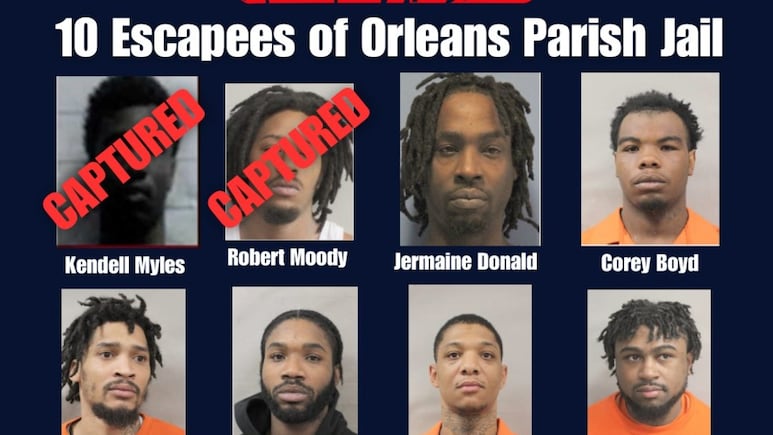 Escapan 10 reclusos de Centro de Justicia de Orleans; ¿quiénes son y qué recompensa se ofrece por ellos?