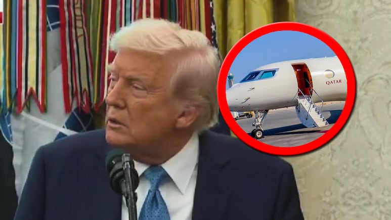 Donald Trump y el jet de Qatar