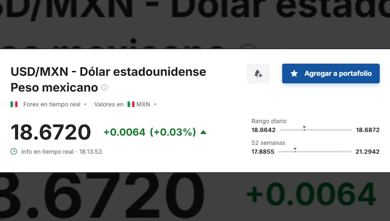 Valor del dólar en relación al peso mexicano hoy, 22 de julio de 2025.