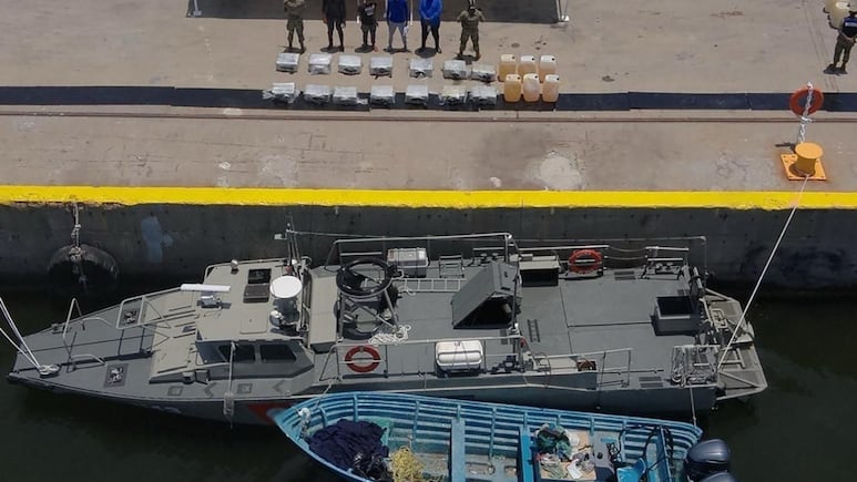 Over half a ton of cocaine seized in maritime operation off the coast of Oaxaca