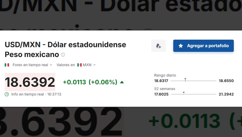 Valor del dólar en relación al peso mexicano hoy, 10 de julio de 2025.