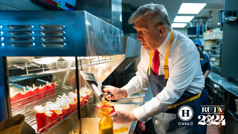 ¿McDonald’s apoya a Trump? Cadena aclara su posición tras evento del candidato sirviendo papas fritas en su establecimiento