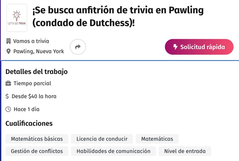 vacantes de empleo nueva york