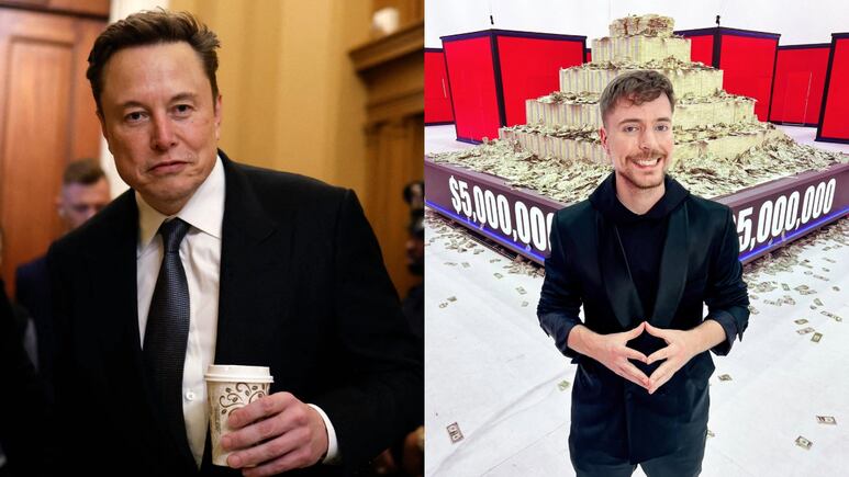 Elon Musk y MrBeast se pelean por comprar TikTok para que no lo prohíban en EEUU desde el 19 de enero