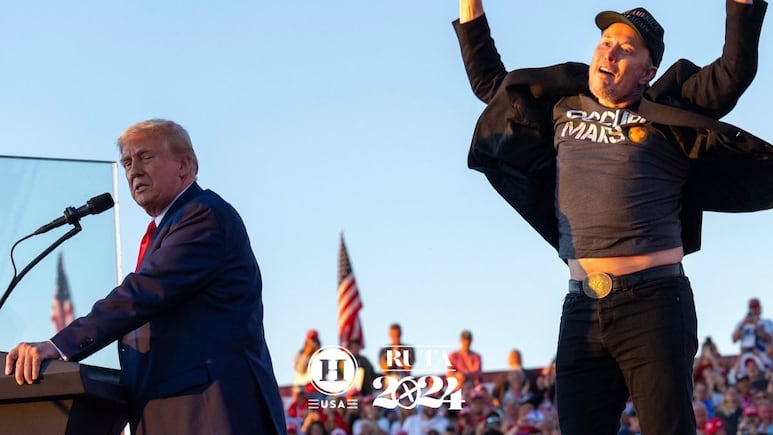 donald trump junto a elon musk