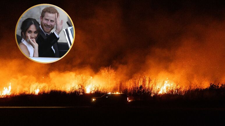 Culpan a Meghan Markle y Harry de lucrar con el dolor de las víctimas de incendios en California