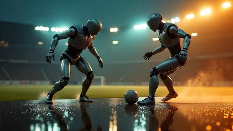 Beijing celebró primer partido de robots humanoides; son controlados por IA