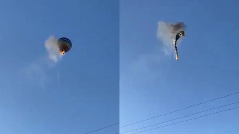 Globo aerostático se incendia en Brasil con 22 pasajeros; hay 8 muertos
