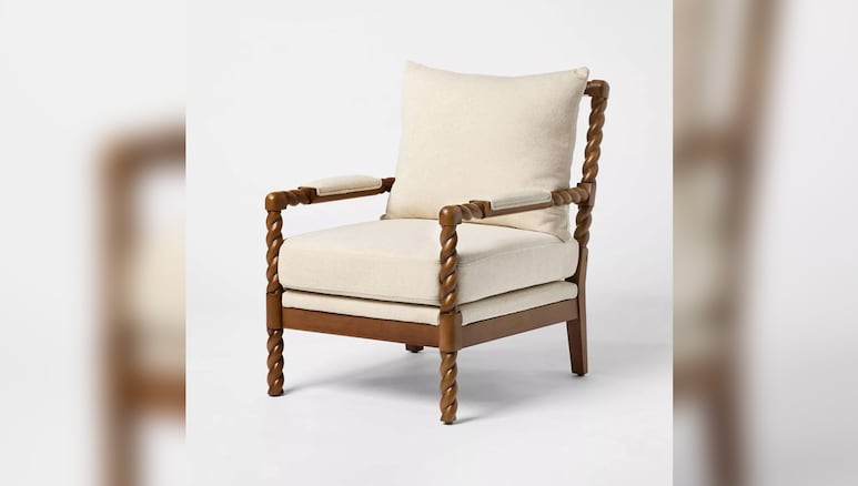 Braided Accent Chair Natural Threshold designed with Studio McGee.