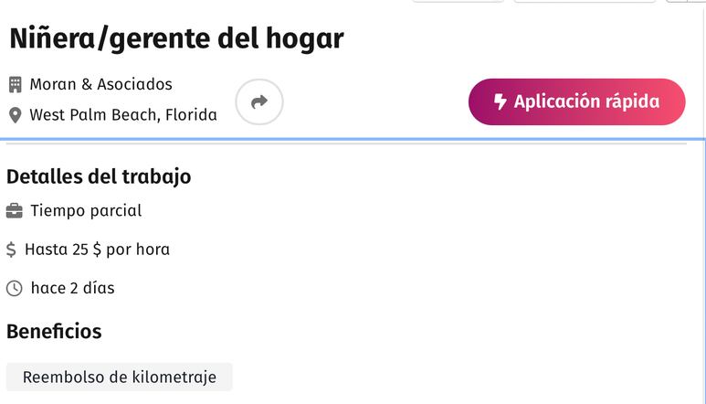 vacantes de empleo en florida