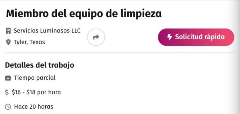 vacantes de empleo texas
