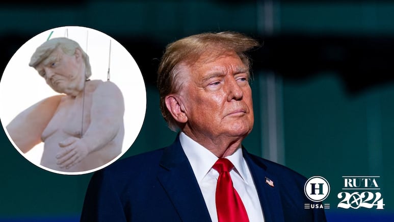 Elecciones EEUU 2024: ¿Por qué hay una estatua de Trump desnudo en el desierto de Nevada?