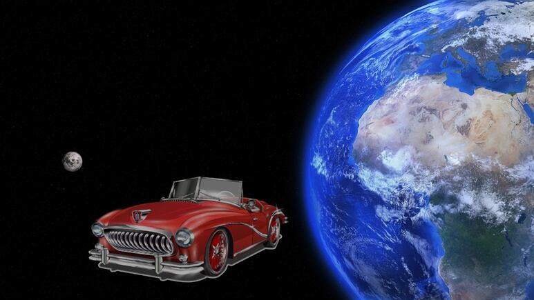 Coche enviado al espacio por Elon Musk es confundido con asteroide