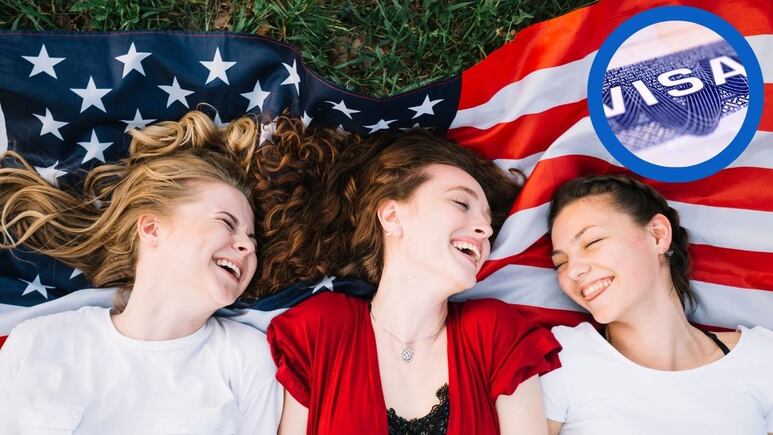 mujeres bandera estados unidos