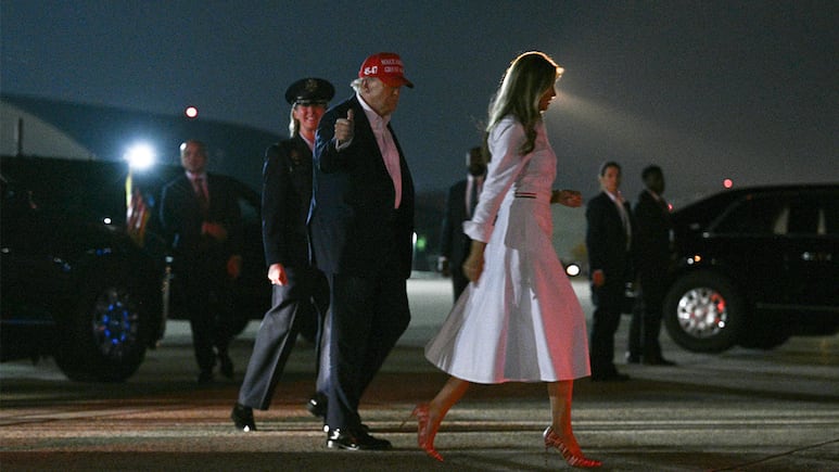 Donald Trump celebró el Día de la Independencia desde al Casa Blanca