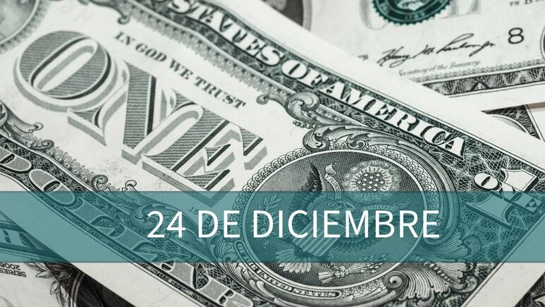 Precio del dólar HOY en México: martes 24 de diciembre