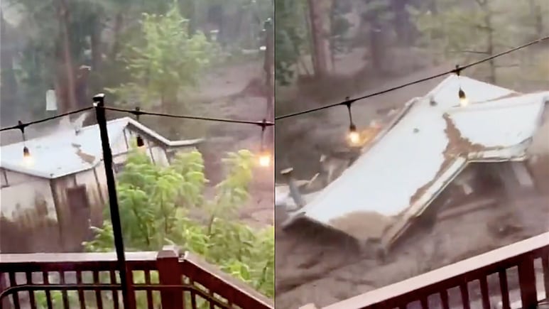 Emergencia en Nuevo México por desborde de Río Ruidoso; arrastraba casas