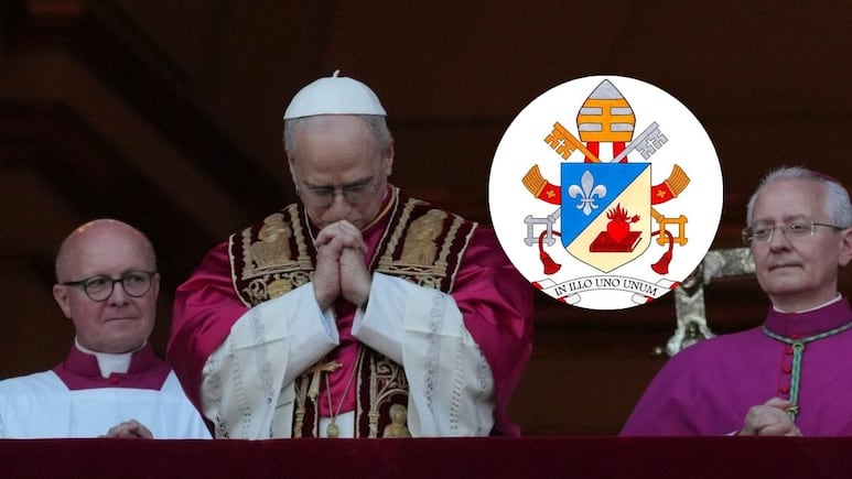 Vaticano revela escudo del papa León XIV; este es el significado detrás
