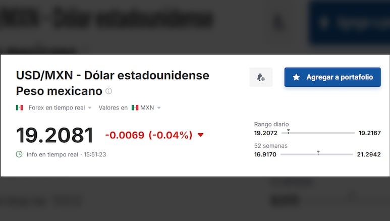 Valor del dólar en relación al peso mexicano hoy, 03 de junio de 2025.